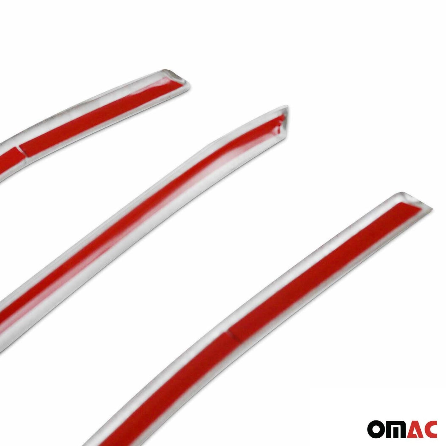 Kühlergrill Leisten Frontgrill für Ford Transit 2019-2025 Edelstahl Silber 4x