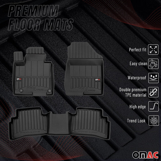 Covorașe auto Hyundai Tucson 2021-2025, TPE, negre, set 4 piese