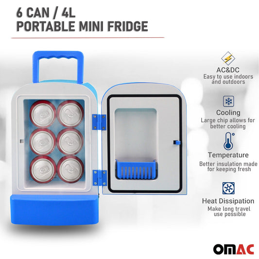 Mini Kühlschrank 4 Liter Kühler & Wärmer 12V DC Portable für Auto
