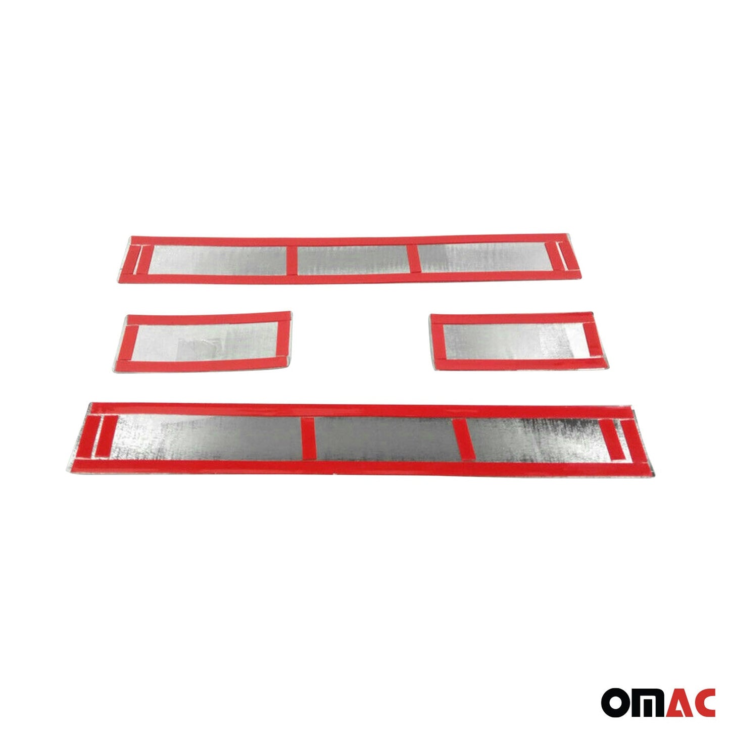 Protecții prag uși pentru Opel Crossland X 2017-2025, oțel inoxidabil, argintiu, 4x