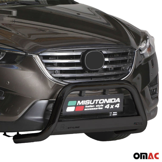 Bară de protecție/buton față pentru Mazda CX-5 2015-2016 ø63mm oțel negru protecție