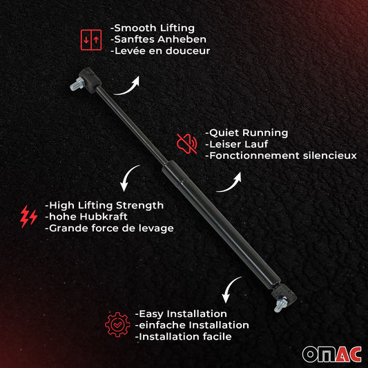 2x Amortizoare de presiune pe gaz pentru luneta spate pentru Citroen Berlingo / Peugeot Partner 2008-2018