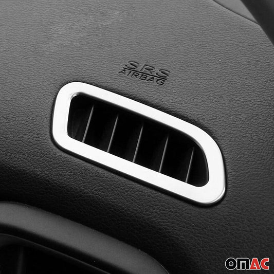 Lüftung Rahmen für Jeep Renegade 2014-2024 Chrom ABS Silber 2tlg