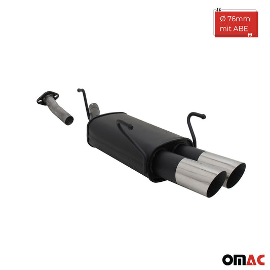 Novus Sportauspuff für Opel Astra G Caravan 2x76mm MS-Design mit ABE