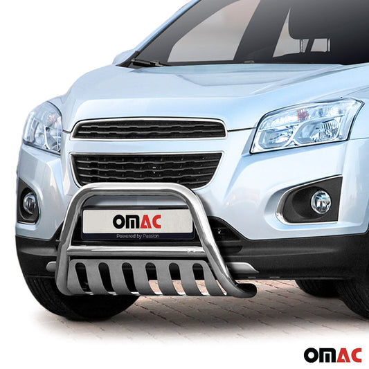 Bară de protecție/buton față pentru Chevrolet Trax 2013-2021 cu ABE (omologare de tip germană) Oțel argintiu
