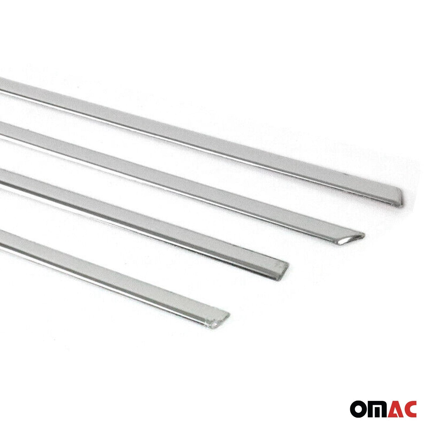 Benzi decorative pentru geamuri Suzuki Vitara 2015-2025, oțel inoxidabil cromat, set 4 piese