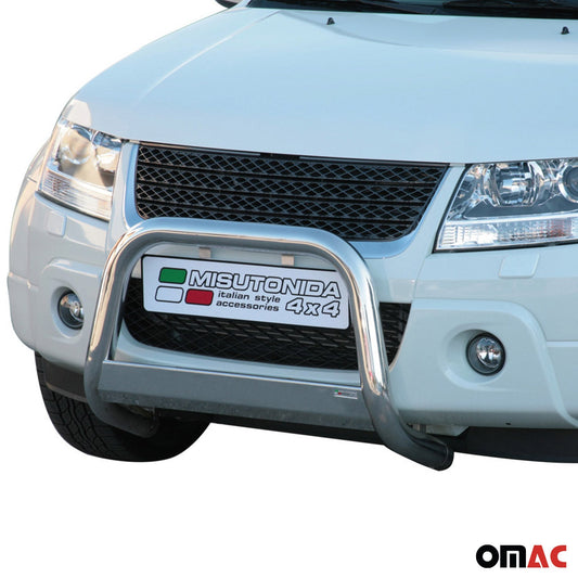 Frontbügel Frontschutzbügel für Suzuki Grand Vitara 2009-2011 ø63mm Stahl Silber