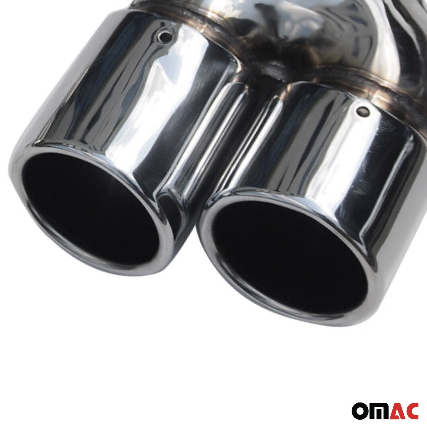 Ornamente eșapament pentru Mercedes Clasa C W203 2000-2007 oțel inoxidabil cromat, 2 bucăți