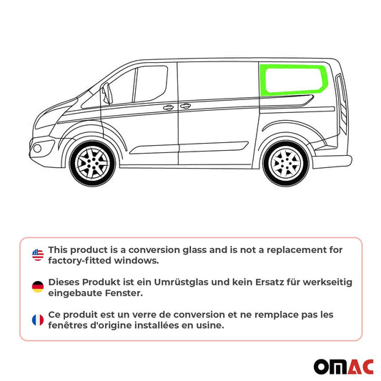 Glasfenster Auto Seitenfenster für Ford Transit Custom 2013-2024 Links L1