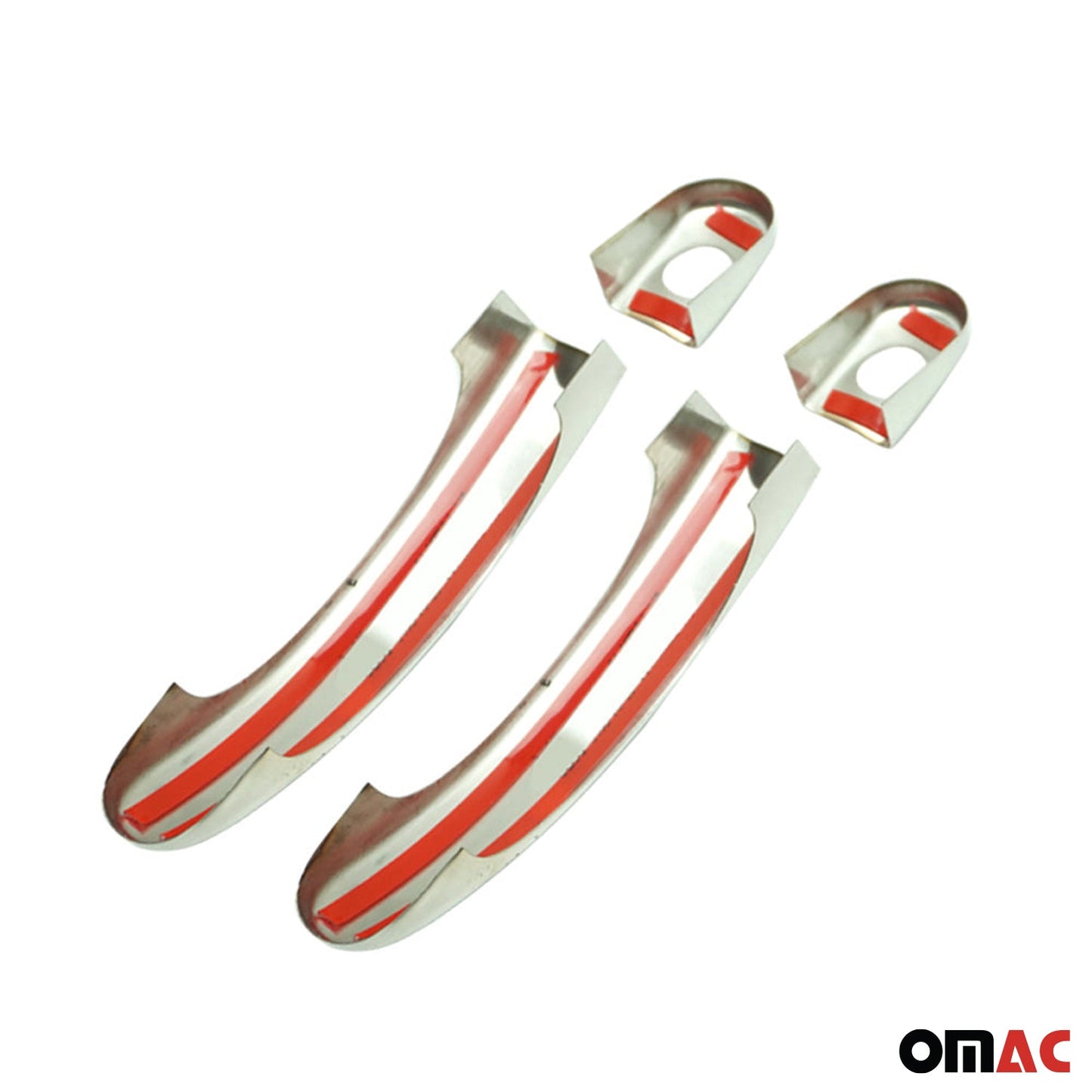 Ornamente mâner ușă, capace mâner ușă pentru VW T6 T6.1 toate modelele 2015-2024 cu 2 uși și 1 orificiu cromate 4x