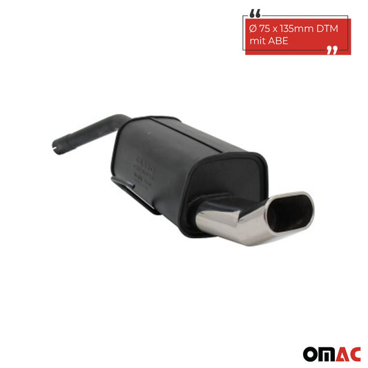 Novus Sportauspuff für Alfa Romeo 156 / GT 135x75mm DTM Endschalldämpfer mit ABE