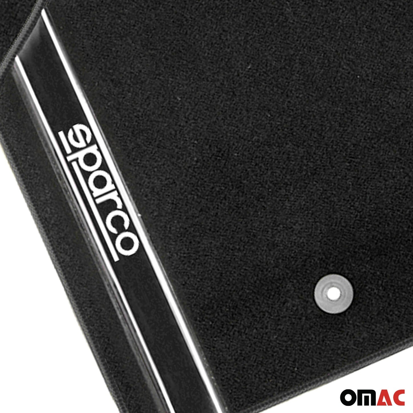 SPARCO Fußmatten Automatten Universal Schwarz Autoteppich Alwettermatten 4 tlg