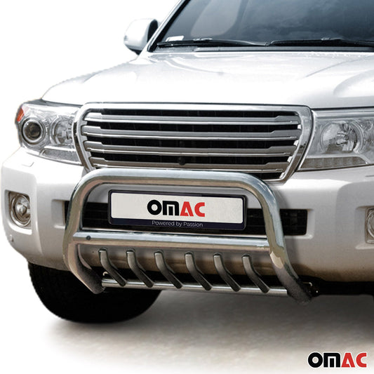 Bară de protecție față, bară de protecție față pentru Toyota Land Cruiser V8 2012-16, omologată ABE, oțel, argintiu