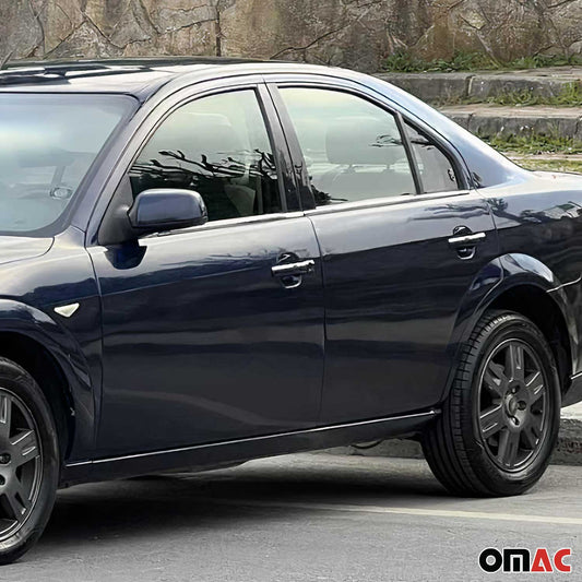 Benzi decorative geamuri pentru Ford Mondeo mk3 Sedan 2000-2007, oțel inoxidabil cromat, 4x