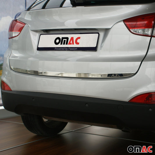 Ornamente prag portbagaj pentru Hyundai ix35 2010-2015, oțel inoxidabil cromat