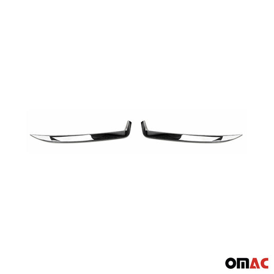 Scheinwerfer Leisten Scheinwerferblende für Renault Thalia 2013-2021 Chrom 2x