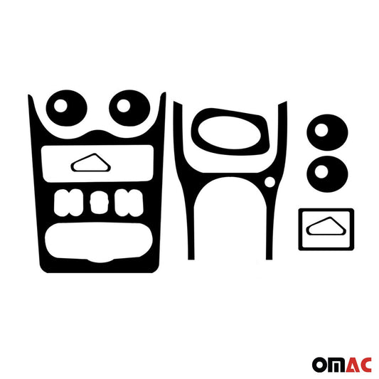 Set ornamente interioare pentru Dacia Logan MCV 2008-2012, aspect lemn, 18 piese