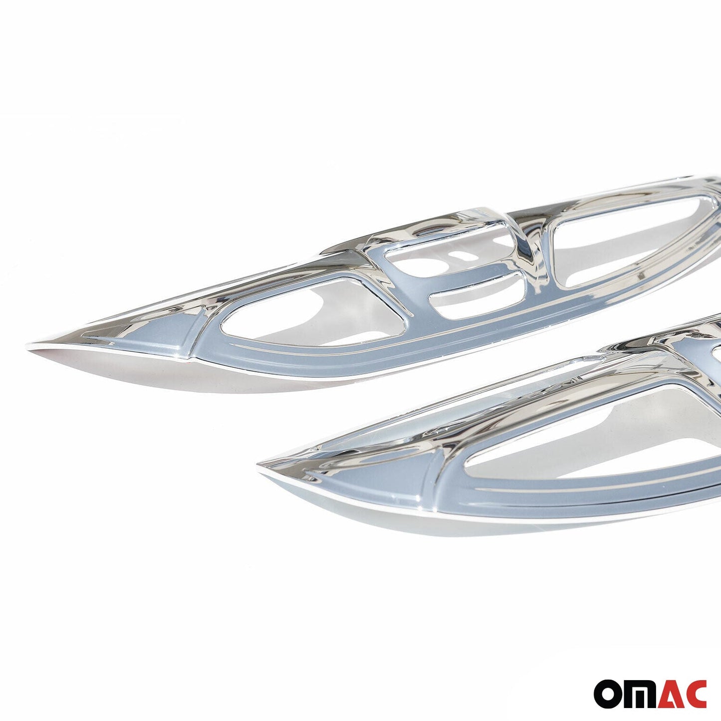 Benzi stop pentru Fiat Doblo 2010-2014, cromate, ABS lucios, 2 bucăți