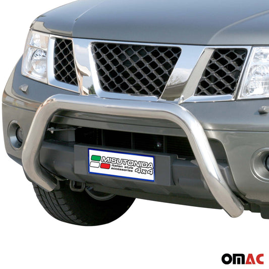 Frontbügel Frontschutzbügel für Nissan Pathfinder 2005-2011 ø76mm Stahl Silber