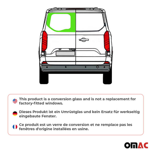 Heckscheibe Fenster für Ford Transit Custom ab 2023 Doppelflügeltür Links L1 L2