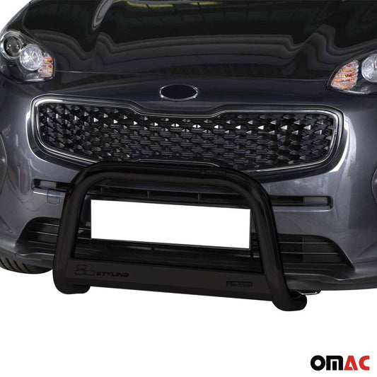 Bară de protecție/buton față pentru Kia Sportage 2016-2018, ø63mm, oțel, negru