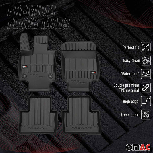 Covorașe auto Toyota RAV4 2018-2024, TPE, negre, 4 buc.