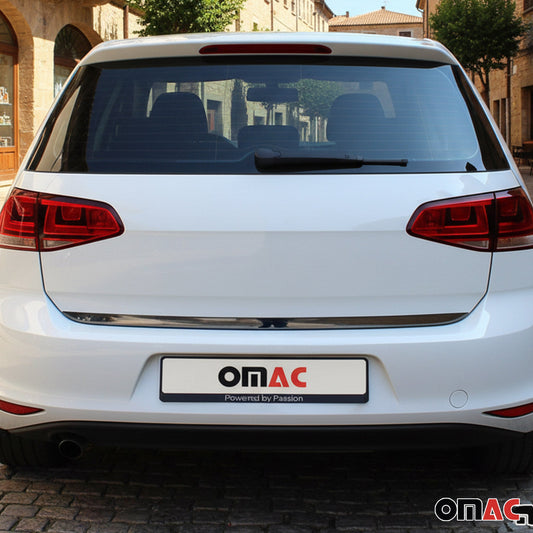 Kofferraumleiste Heckklappe Leiste für VW Golf 2012-2019 Edelstahl Dunkel 1tlg