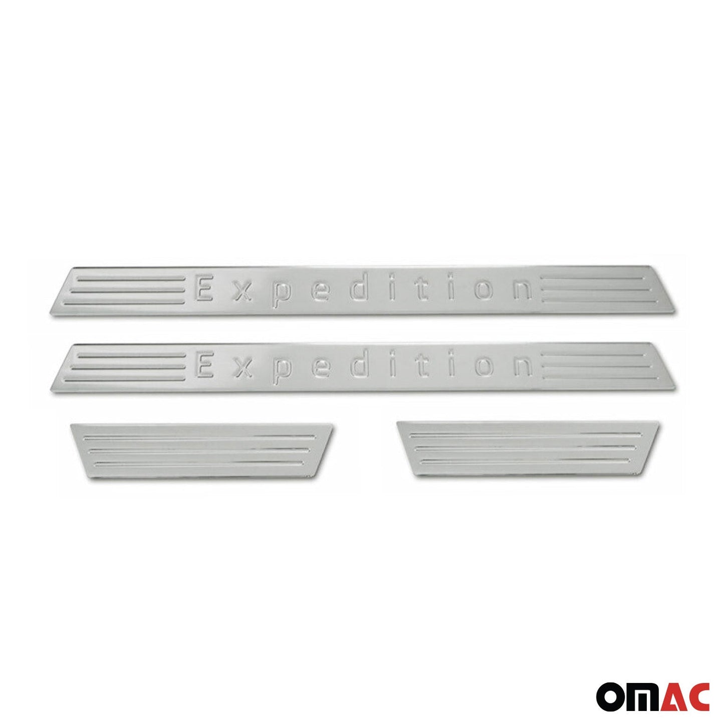 Ornamente prag intrare pentru Audi A1 A2 A3 A4 A5 A6, oțel inoxidabil, 4x
