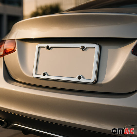 Kennzeichenhalter Nummernschildhalter Satz Chrom Edelstahl US Modell 2x