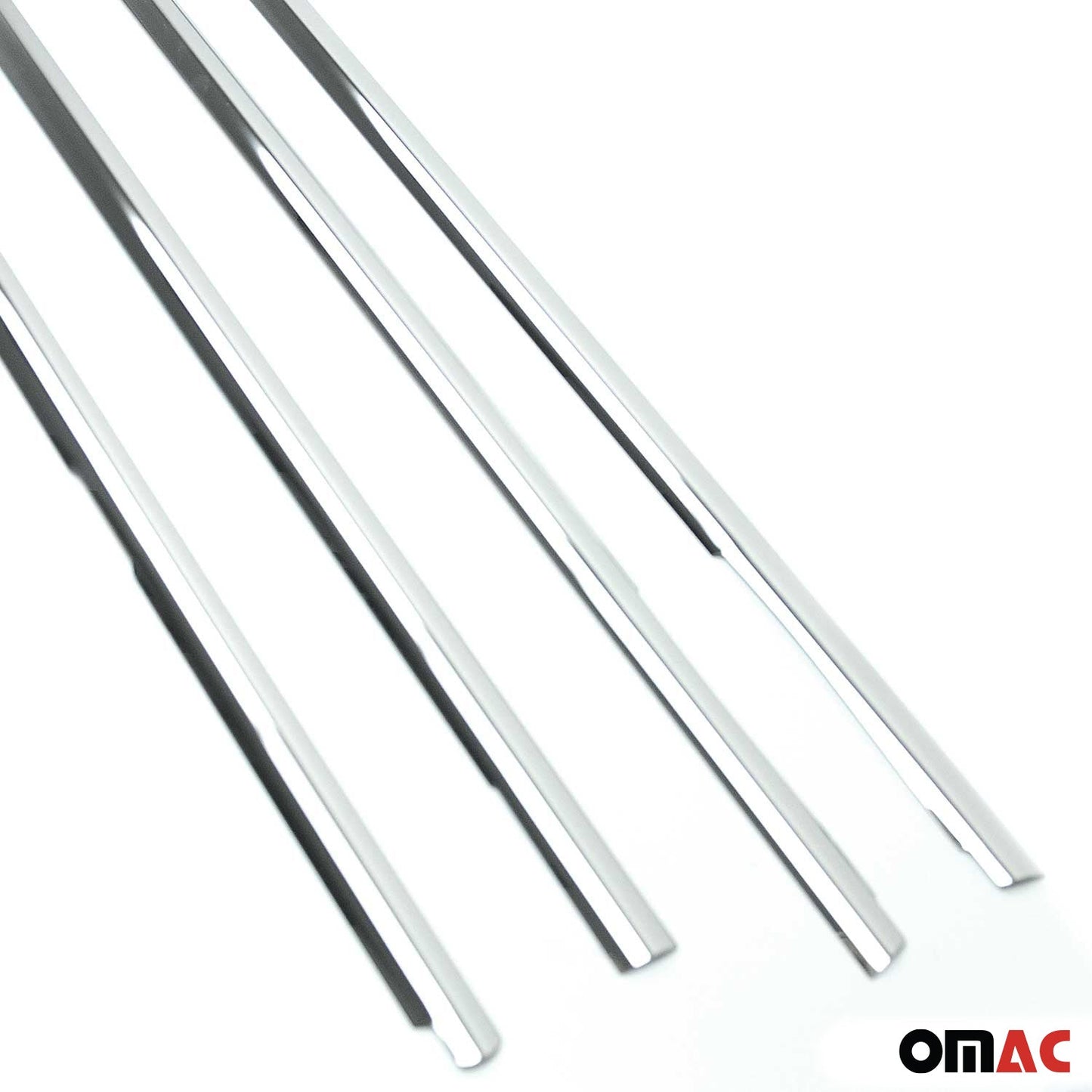 Benzi decorative pentru geamuri VW Jetta 2005-2010, oțel inoxidabil cromat, 4 bucăți