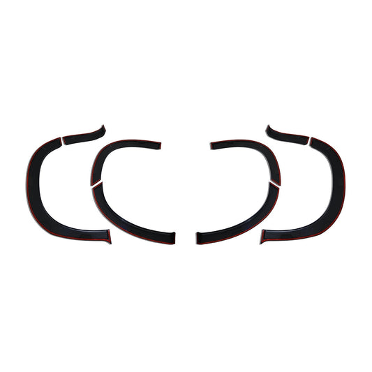 Radläufe Kotflügel Verbreiterung für Peugeot Partner 2019-2025 ABS Schwarz 8 tlg