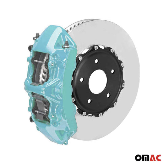 Set de vopsea auto OMAC pentru etriere de frână, albastru Nevada, rezistent la căldură