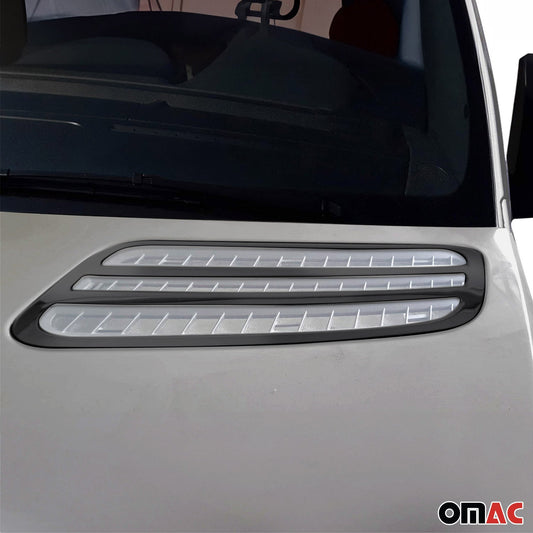 Benzi decorative grilă auto pentru Mercedes Sprinter 2018-2025, crom închis, 2x