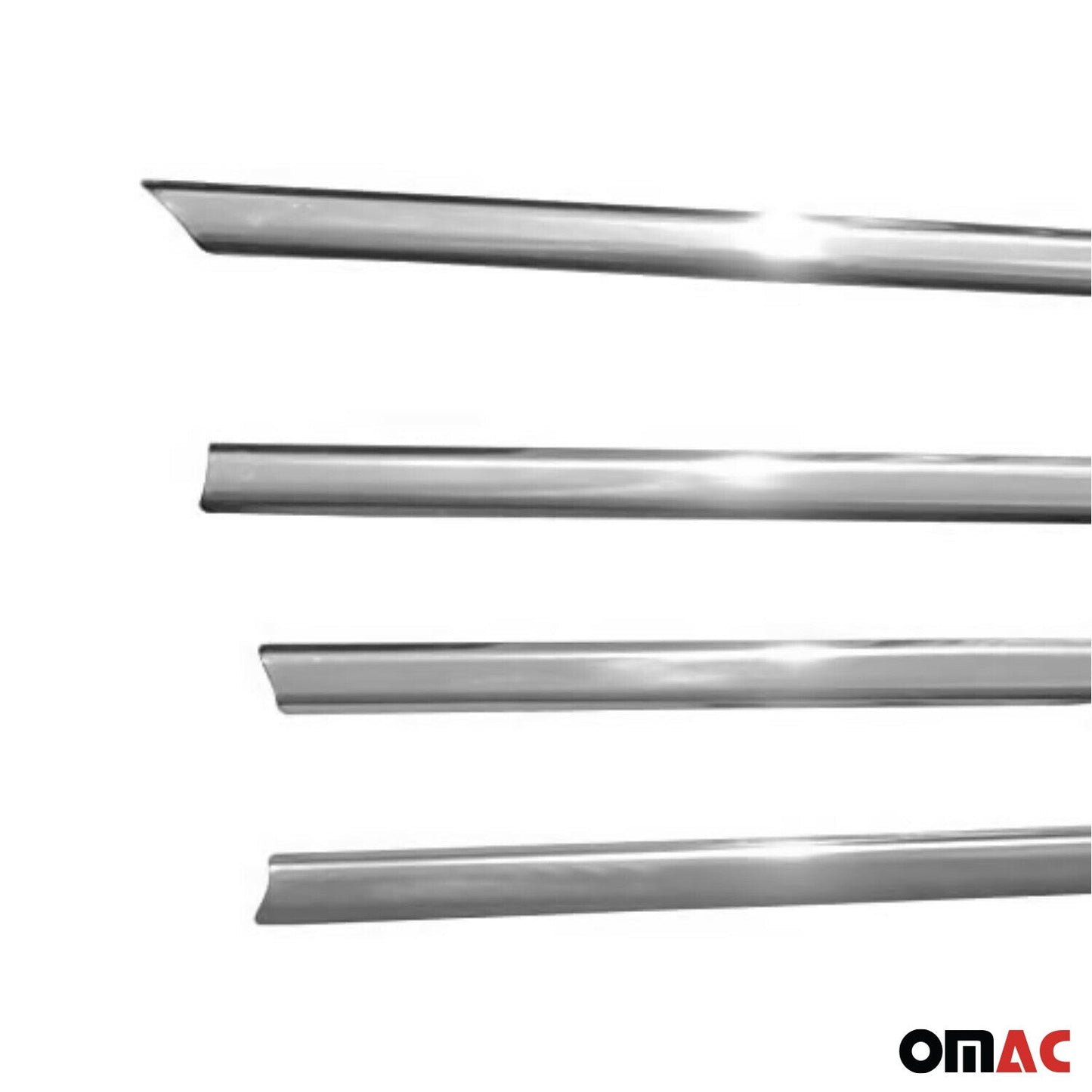 Benzi decorative pentru geamuri pentru Toyota Corolla Saloon 2002-2007, cromate, set 4 piese