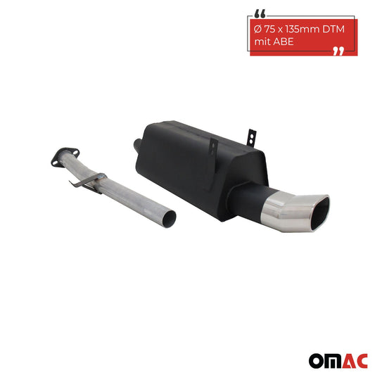 Novus Sportauspuff für BMW 3er E36 316 / 318 135x75 DTM Endschalldämpfer mit ABE