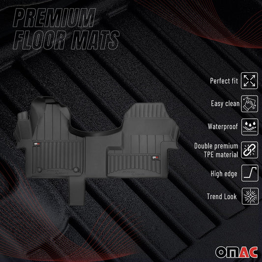 2018-2025 Mercedes Sprinter W907 Fußmatten TPE Schwarz 1 tlg