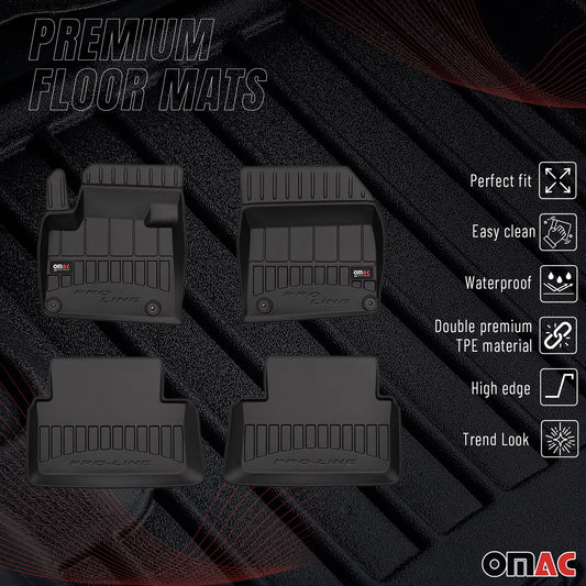 2008-2017 Citroen C5 Limo Break Fußmatten TPE Schwarz 4 tlg