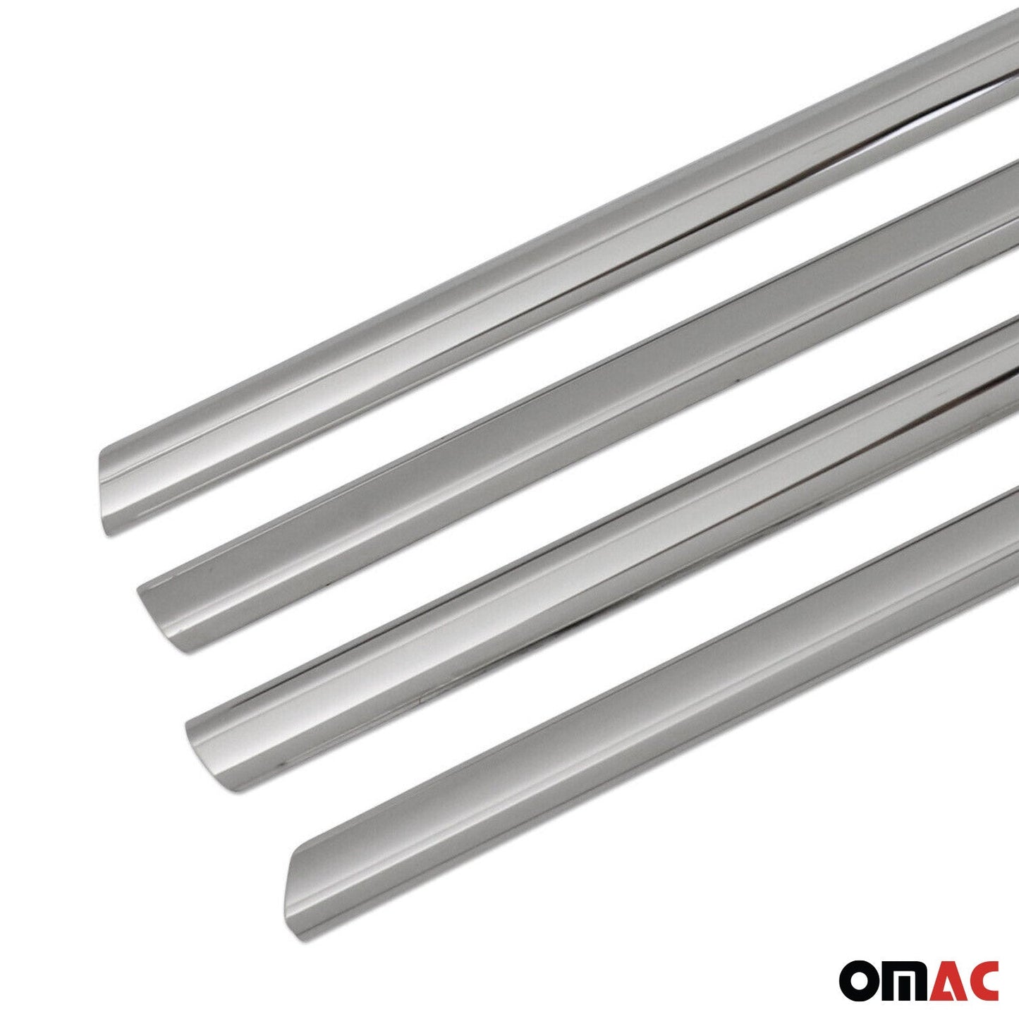 Benzi decorative pentru geamuri pentru Renault Megane 2002-2009 hatchback, cromate, set 4 piese