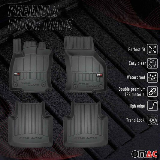 OMAC Gummi Fußmatten für VW Passat B8 2014-2019 Premium TPE Automatten 4tlg