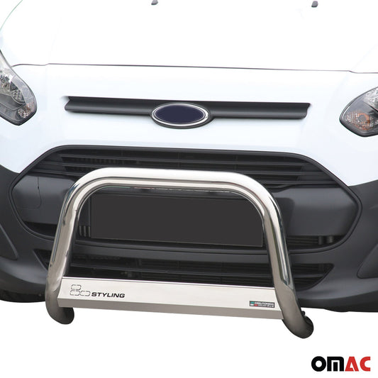 Bară de protecție/buton față pentru Ford Transit Connect 2014-2017, gri, Ø 63 mm