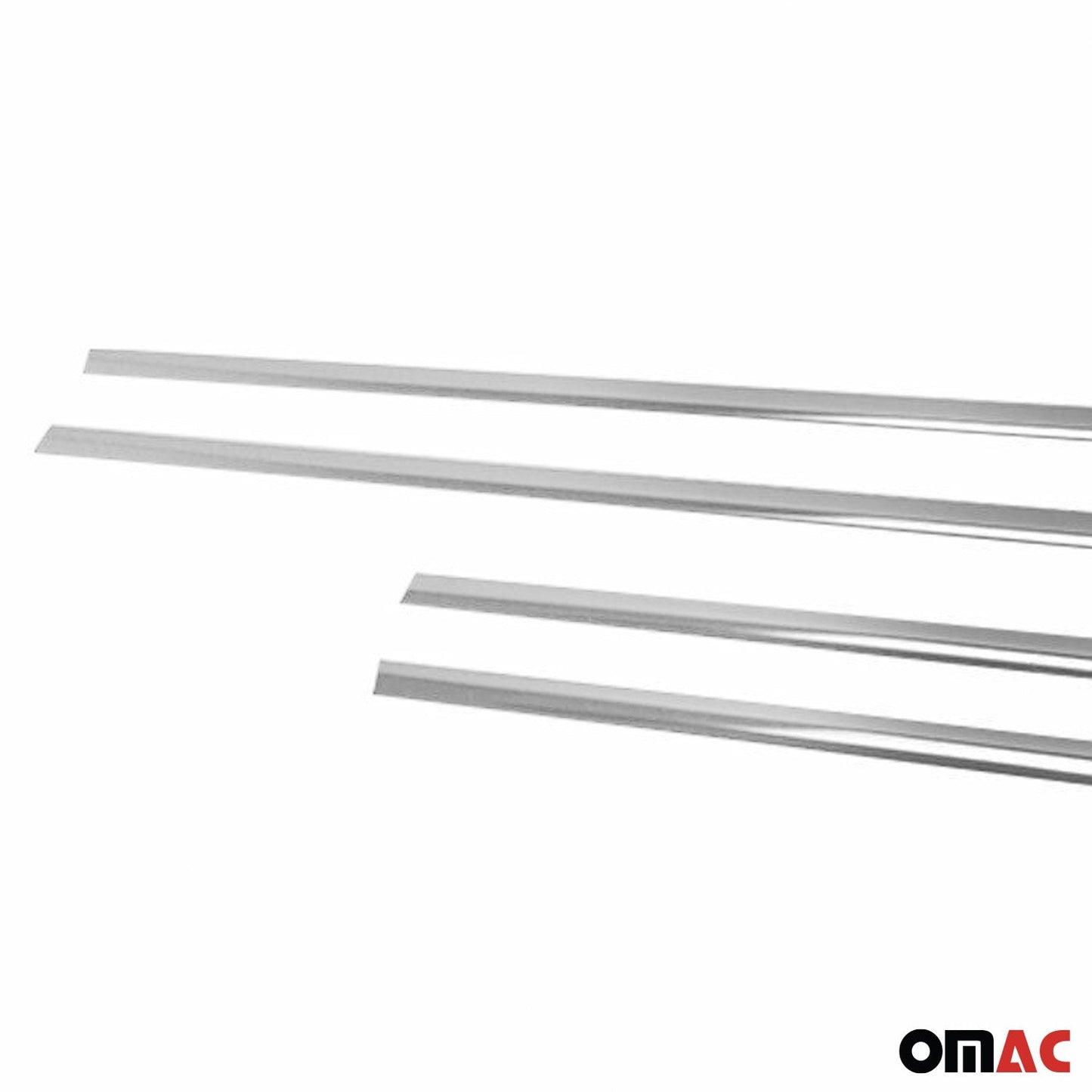 Benzi decorative pentru geamuri Suzuki Swift 2010-2017, oțel inoxidabil cromat, 4 bucăți