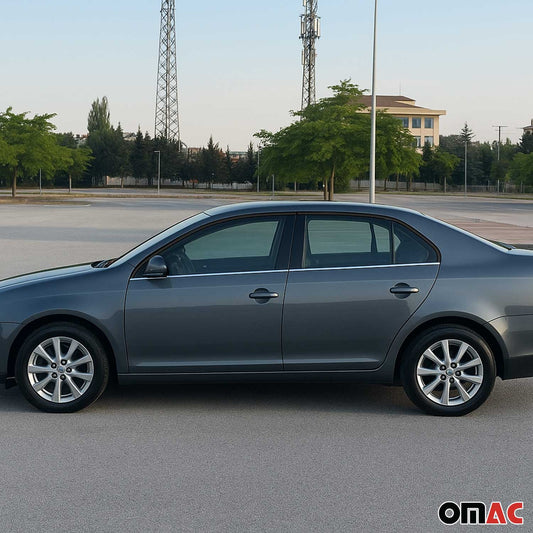 Benzi decorative pentru geamuri VW Jetta 2005-2010, oțel inoxidabil cromat, 4 bucăți