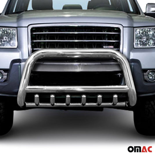 Bară de protecție față din oțel inoxidabil pentru Ford Ranger 2007-2012 cu ABE (omologare de tip germană) Bară de protecție argintie