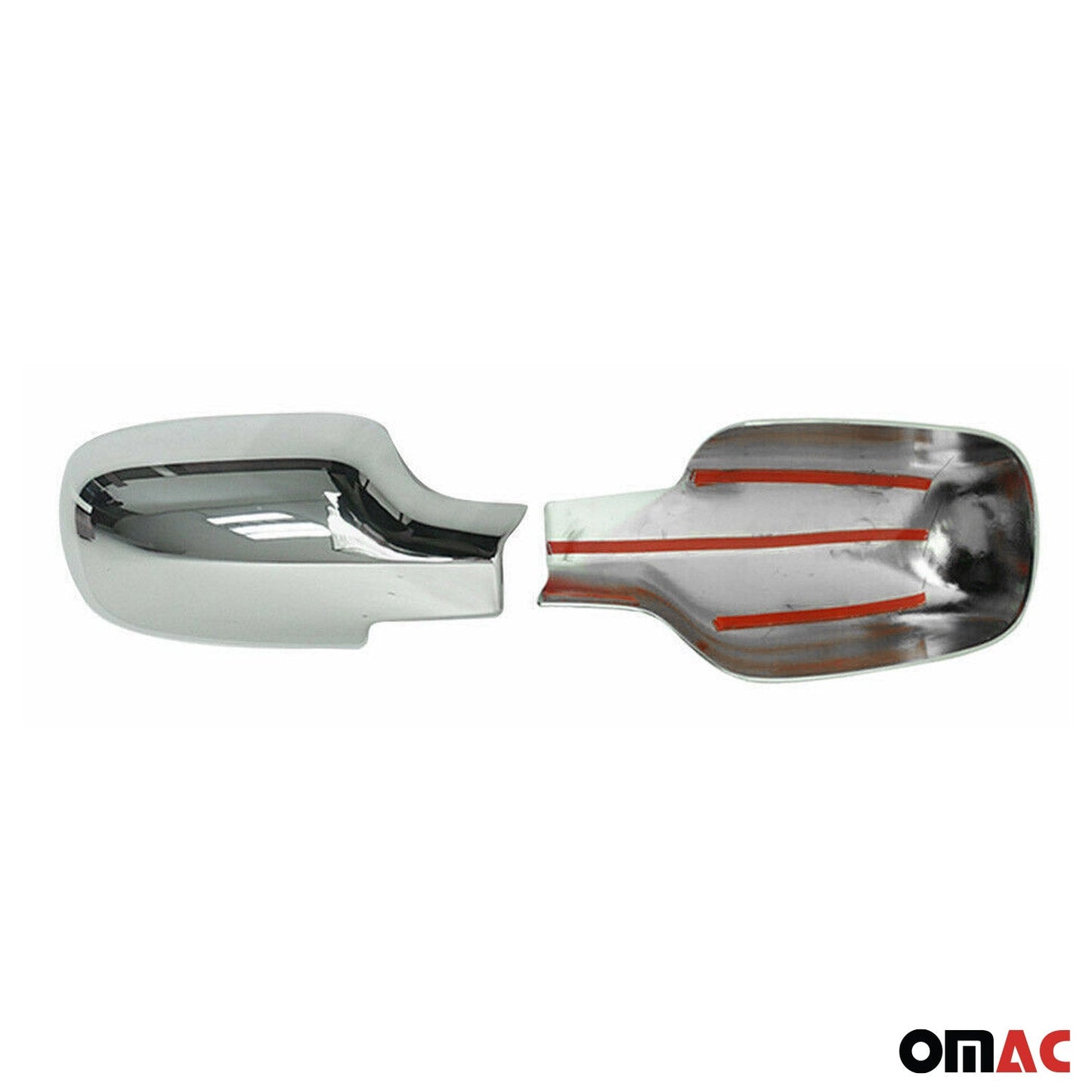 Spiegelkappen Spiegelabdeckung für Renault Clio 2005-2013 Edelstahl Silber 2tlg