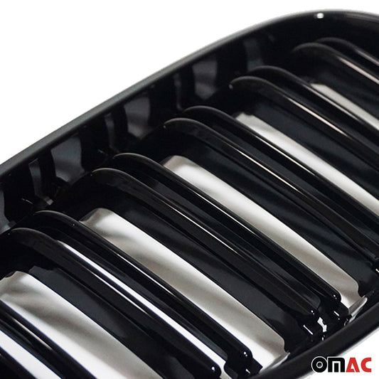 Nieren Grill Kühlergrill für BMW 5er E60 M5 Limo 2004-2010 Schwarz Glanz