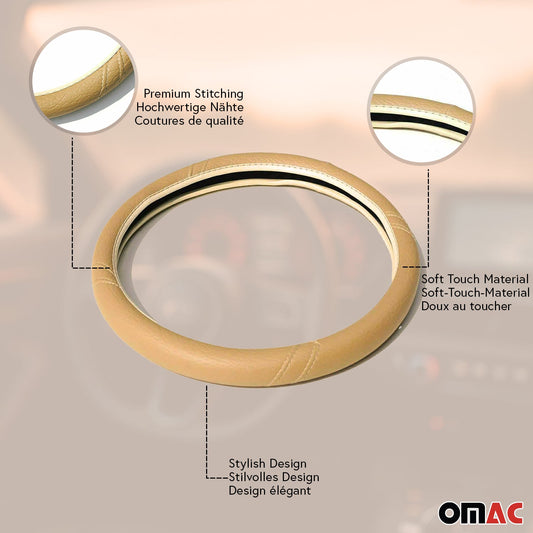 Universal Lenkradbezug 37–39 cm Beige Komfort & Schutz fürs Lenkrad