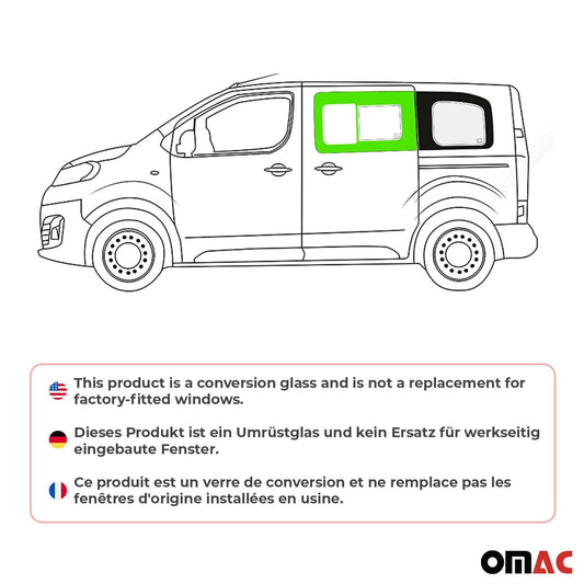 Schiebefenster Seitenfenster für Peugeot Expert Traveller 2017-2024 Links L1