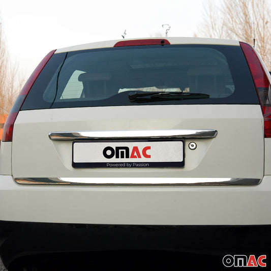Bandă decorativă portbagaj, bandă decorativă spate pentru Ford Fiesta 2001-2008, partea inferioară din oțel inoxidabil cromat