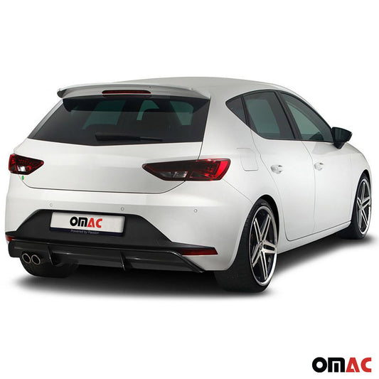 RDX Heckschürzenansatz Diffuser für Seat Leon 5F FR 5trg 2013-2017 Schwarz