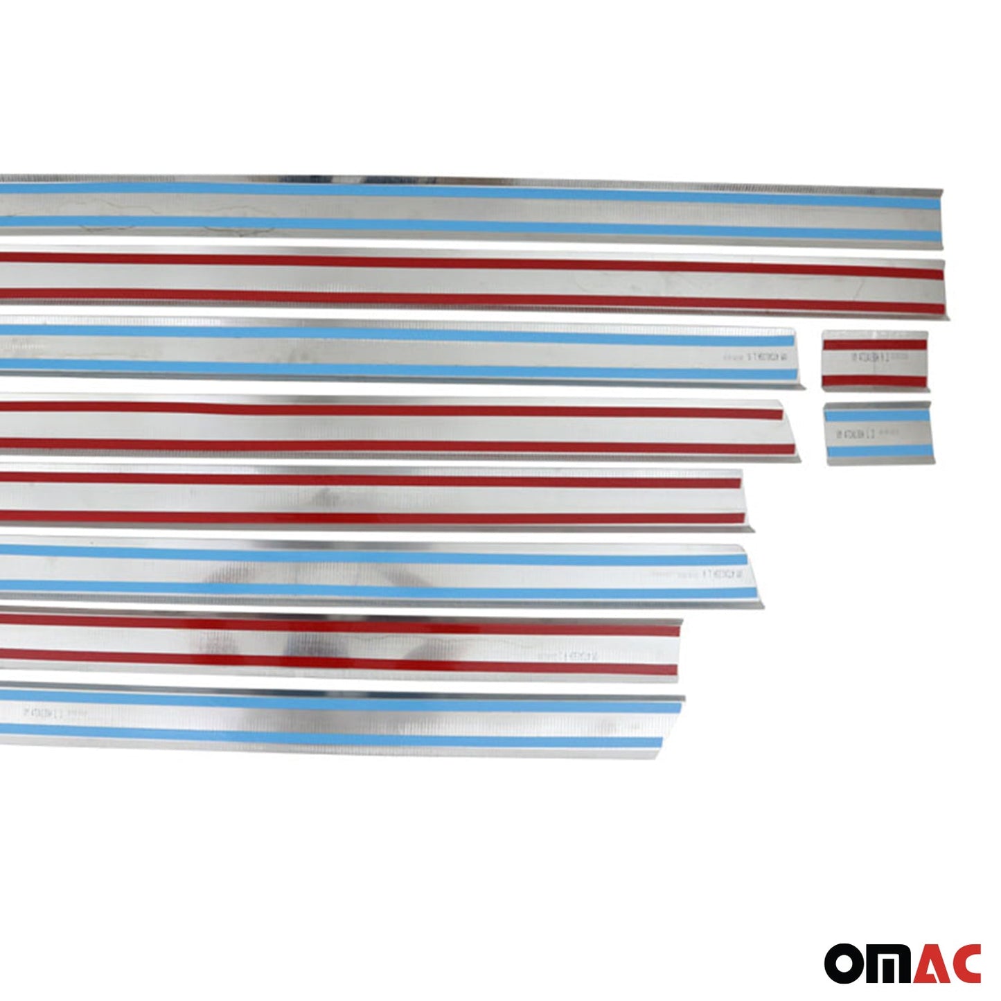 Seitentürleiste Türschutz Türleisten für VW Crafter 2006-2017 L2 Mitte Chrom 10x